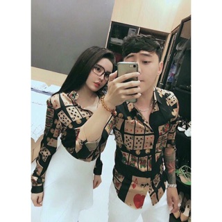 Sơ mi lụa bài 3d