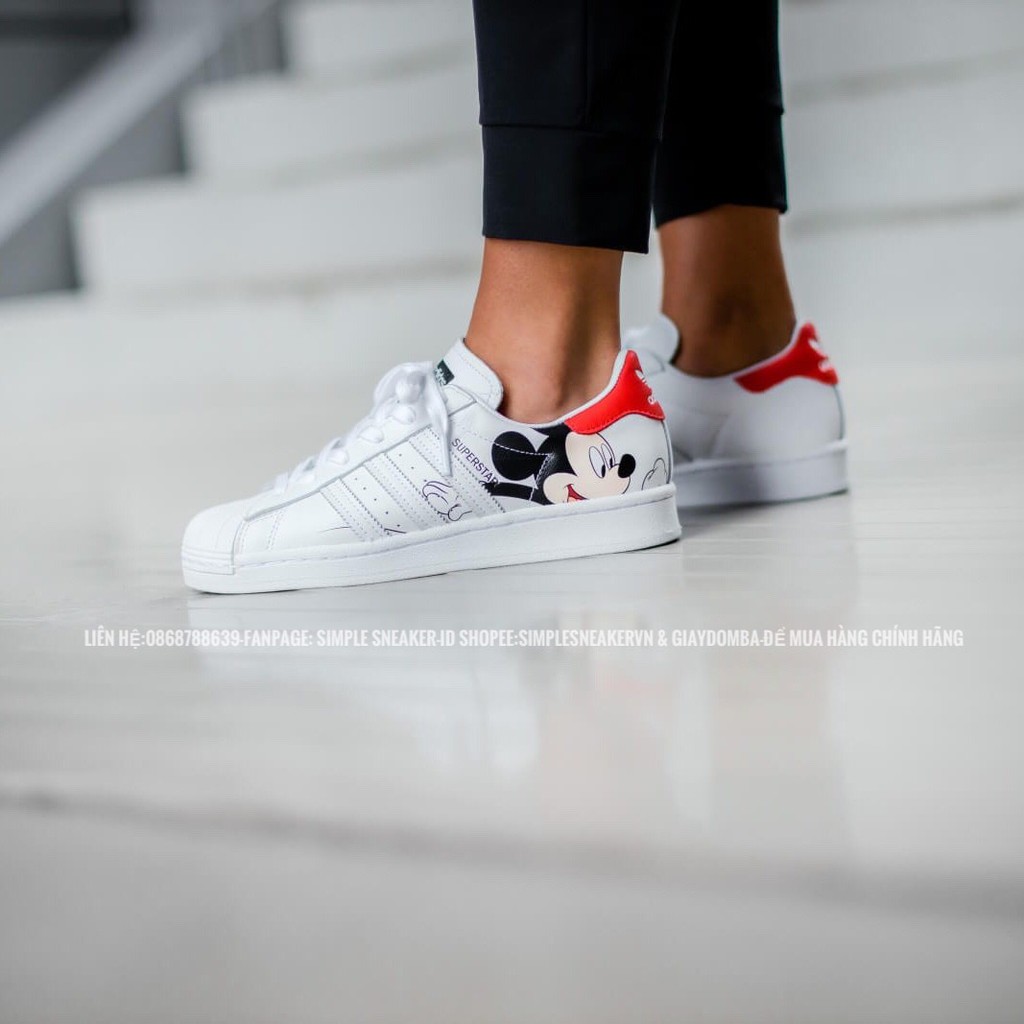 Giày Adidas Superstar Chính Hãng FREESHIP Adidas Superstar Mickey - Giày Superstar Chuột Mickey Auth - Simple Sneaker