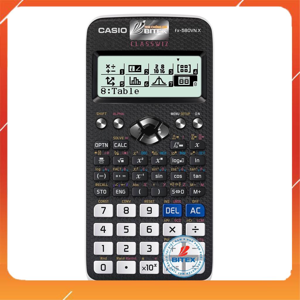 Máy tính cầm tay CAS1O 580VN-PLUS,dành cho học sinh,sinh viên,văn phòng,tiện dụng,bền bỉ