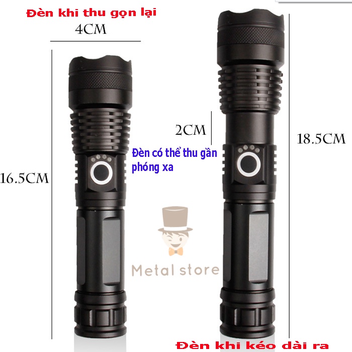 Đèn pin siêu sáng A76 XHP50 Sản phẩm chính hãng Đèn pin cầm tay cao cấp