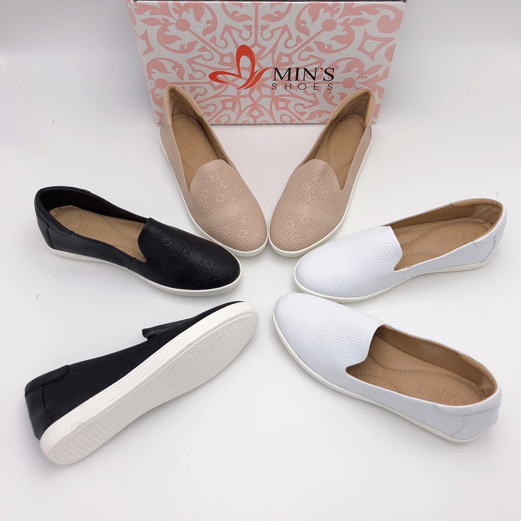 Min's Shoes - Giày Lười Da Thật GL44 TRẮNG | BigBuy360 - bigbuy360.vn