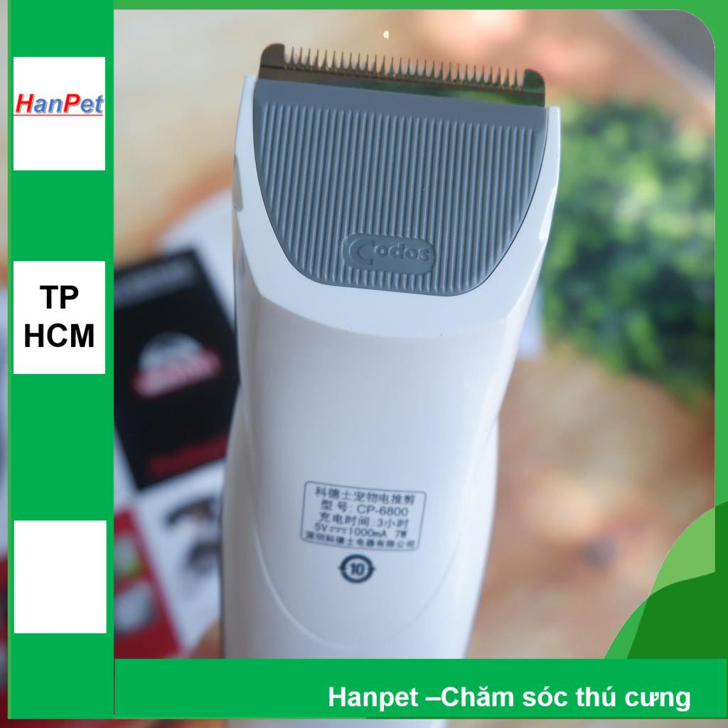 (Bảo hành 6 tháng) Tông Đơ máy CP-6800 THẾ HỆ MỚI - Chuyên Dụng máy Cắt Lông chó mèo chạy êm không ồn