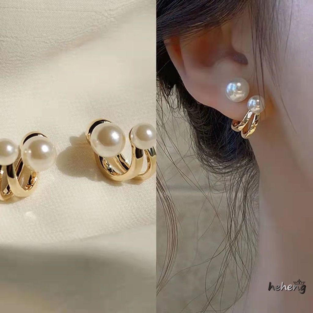 Bông Tai Mạ Bạc 925 Kiểu Dáng Đơn Giản Thời Trang Dành Cho Nữ