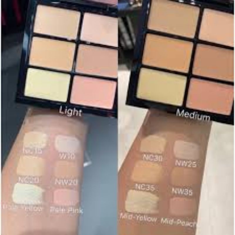 Bảng phấn che khuyết điểm 6 màu MAC