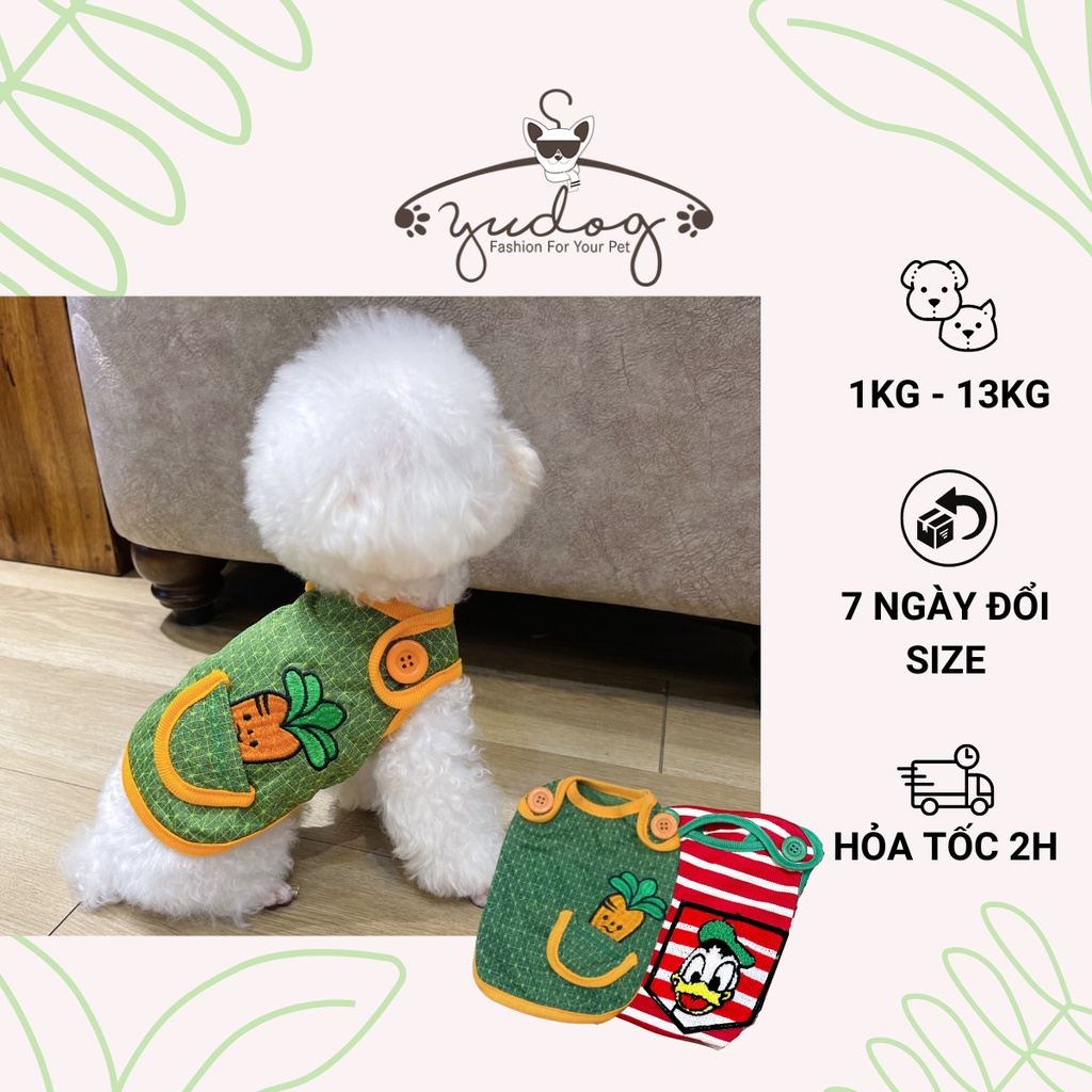 Áo thun xinh dễ thương cho chó mèo thú cưng yudog