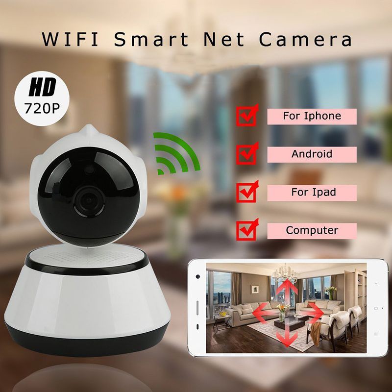 Camera An Ninh Mini V380 Hd 720p P2P + Bộ Phụ Kiện Đi Kèm