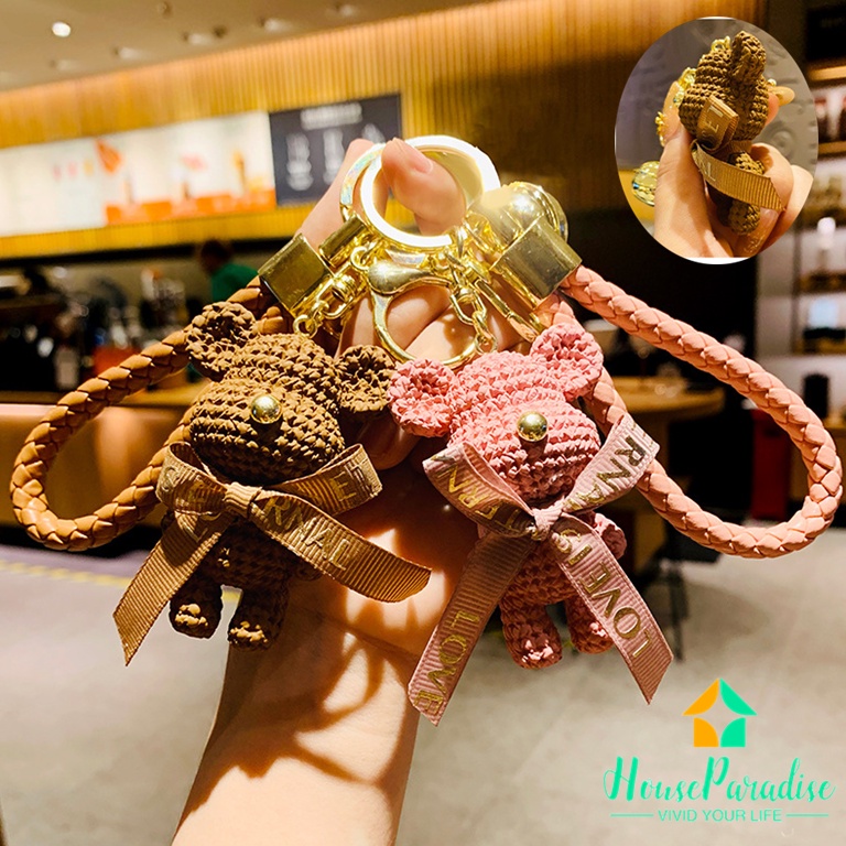 Móc Khóa Hình Gấu Hoạt Hình Dễ Thương