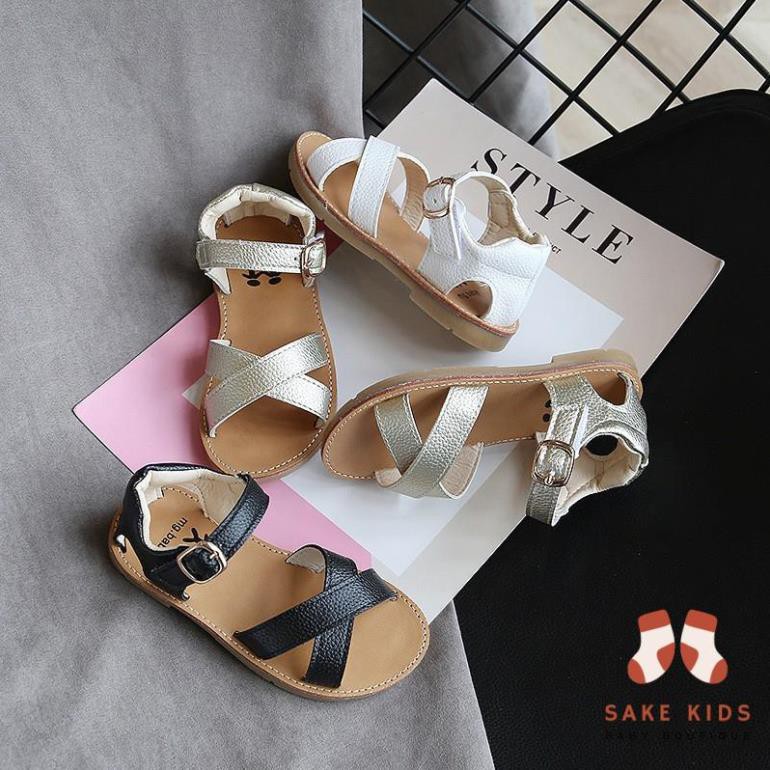 Dép sandal bé gái, Dép quai hậu cho bé gái hàng chính hãng MG baby da mềm thoáng chân phong cách Hàn Quốc M501