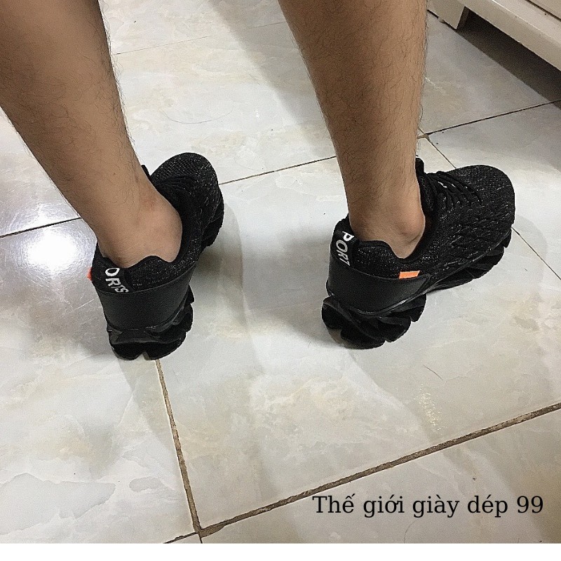 Giày nam sneaker - Giày thể thao nam tăng chiều cao hàng  siêu nhẹ 3 màu Đen, xám &amp; Đỏ dùng chạy bộ, đi làm mẫu hot 2021