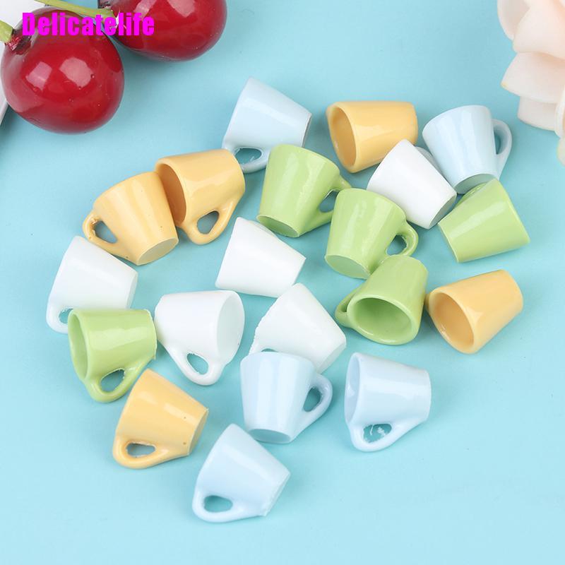 Bộ 4 Ly Nước Mini Màu Sắc Ngọt Ngào Phong Cách Nhật Bản Dùng Làm Phụ Kiện Chụp Ảnh Cho Nhà Búp Bê