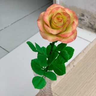 Cành Hoa hồng đất sét handmade