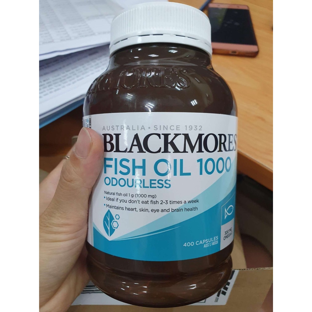 Dầu cá VIÊN TO Blackmores Fish Oil 1000mg, 400 viên