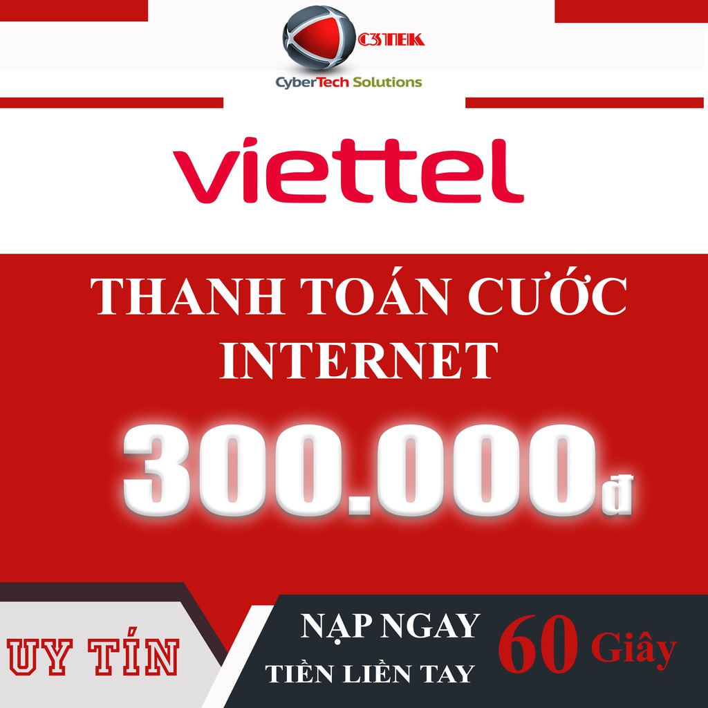 [INTERNET] Thẻ Nạp Viettel 300K - Shop C3TEK