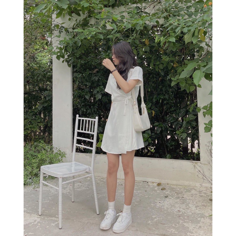 Đầm tiểu thư cổ vest vintage thắt eo dáng xoè xinh yêu đi chơi đi tiệc cưới❤️ | WebRaoVat - webraovat.net.vn