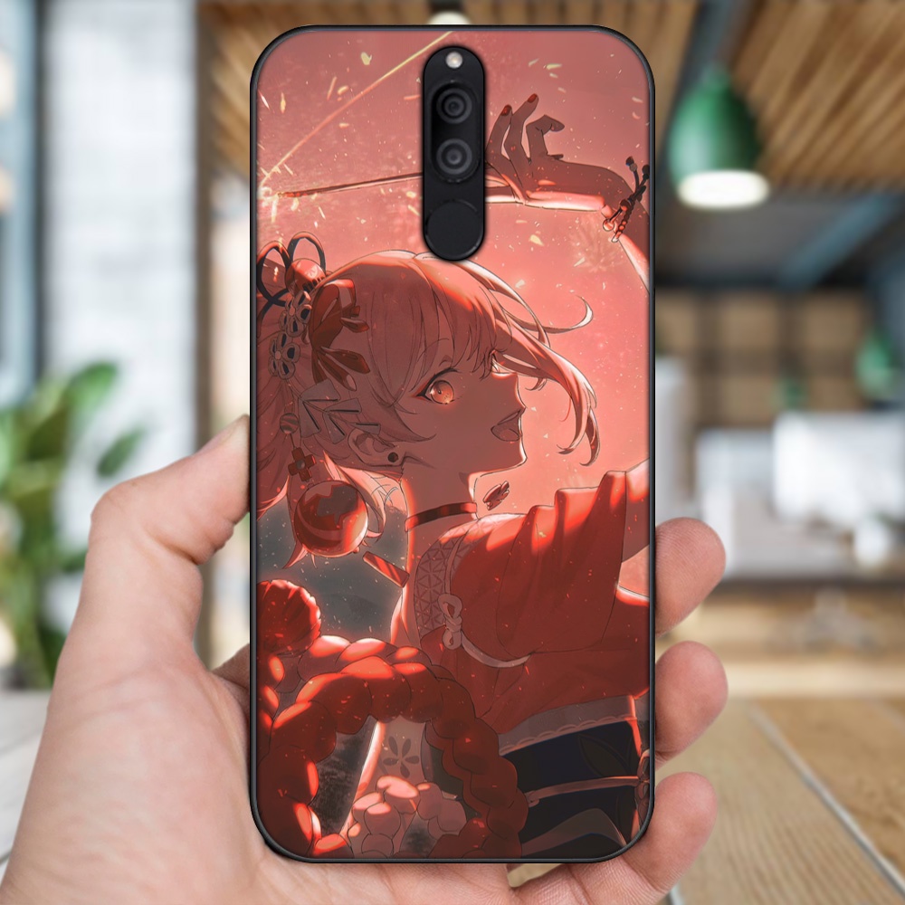Ốp lưng Huawei Nova 2i viền đen in hình Yoimiya Genshin Impact