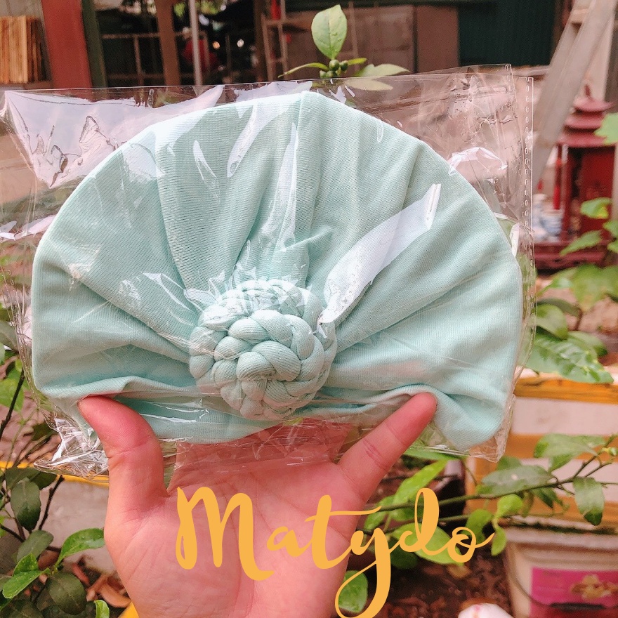 Mũ Tuban, Nón Băng Đô Trùm Đầu Cho Bé Gái Xoắn Ốc Siêu Cưng