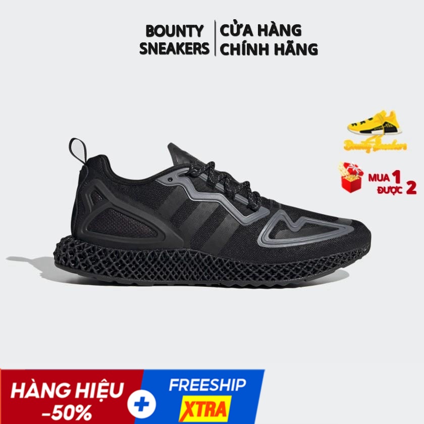 Adidas Giày ZX 2K 4D "Triple Black" FZ3561 - Hàng Chính Hãng - Bounty Sneakers