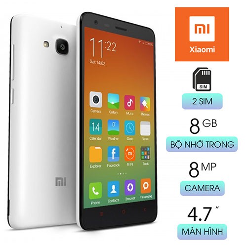 Điện thoại Xiaomi Redmi 2 Ram 1G Bộ Nhớ 8G Có 3G Wifi