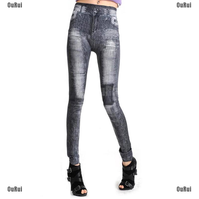 Quần Jean Dài Dáng Ôm Quyến Rũ Cho Nữ