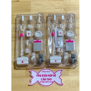 Bộ dụng cụ bác sĩ y tá cho nhà bup bê
