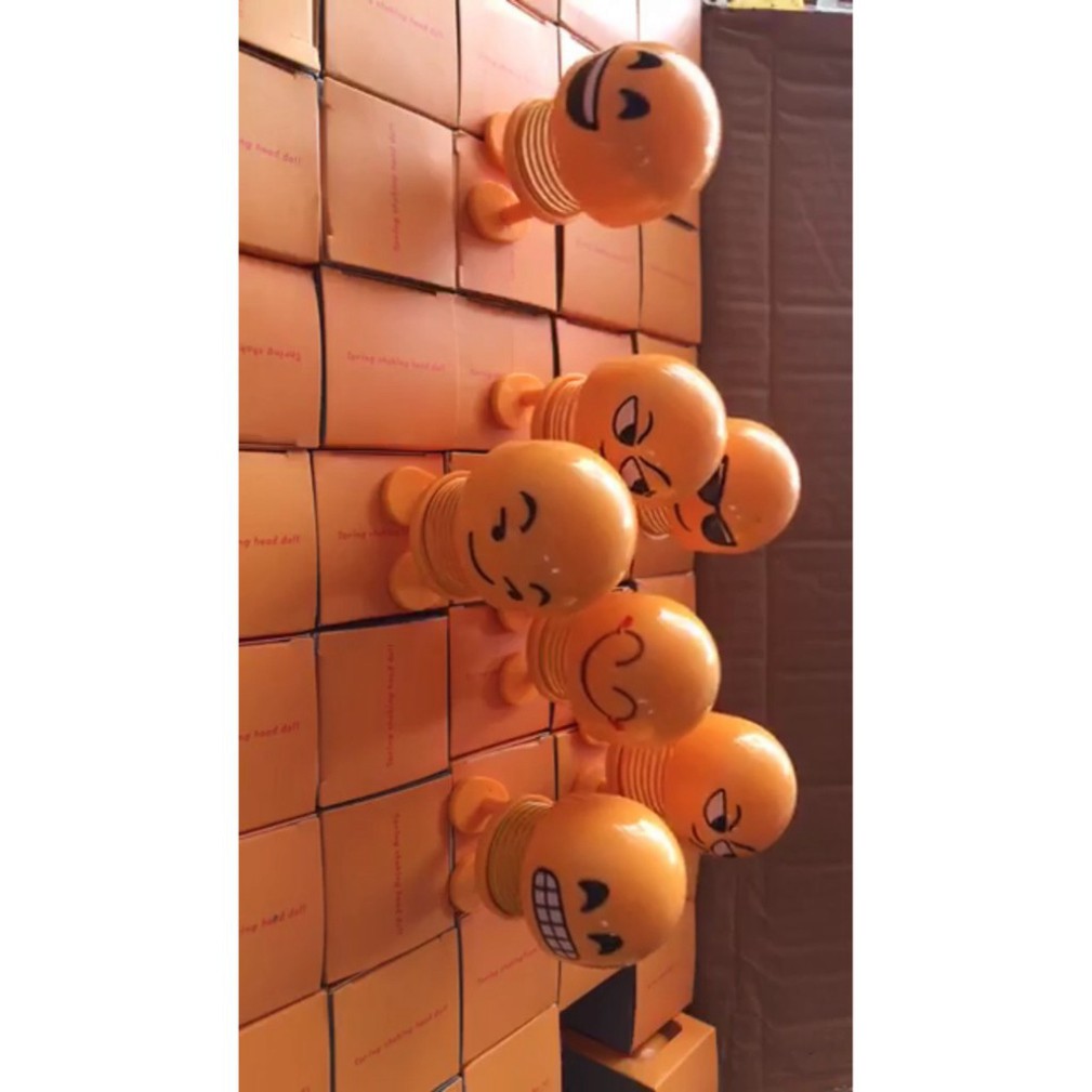 🌺Thú nhún emoji con lắc lò xo biểu cảm gương mặt-mẫu ngẫu nhiên( giao từ 5 con)