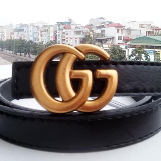 Dây lưng nữ loại bấm lỗ, bản dây 1.6cm thời trang - BN108Đ