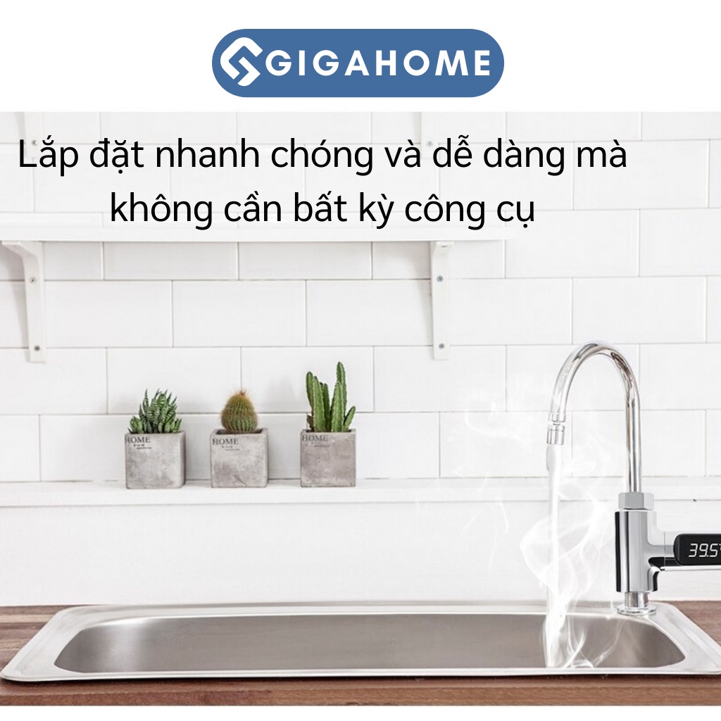 Nhiệt Kế Vòi Sen, Van Cảm Biến Nhiệt Độ Mây Nước Nóng GIGAHOME 8813