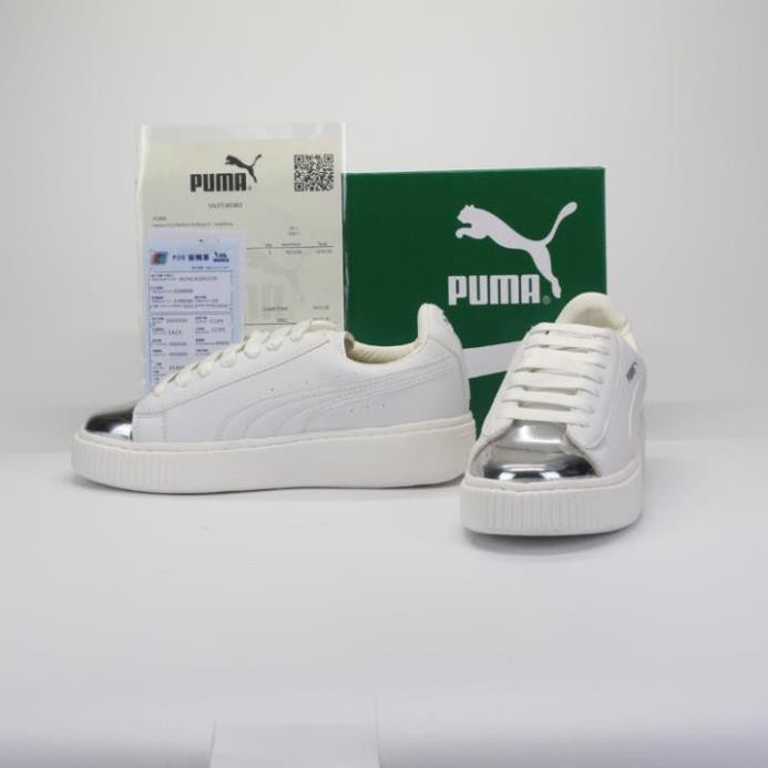 [Video tận cảnh]  Giày Thể Thao Puma Breaker trắng mũi bạc. TG-Giày Humy