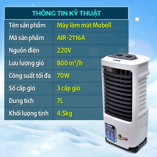 QUẠT ĐIỀU HÒA KHÔNG KHÍ MOBELL AIR-2116A