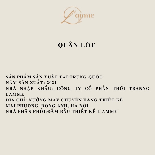 Quần lót bầu cạp chéo mát nhẹ thoáng khí (Giao ngẫu nhiên) sản phẩm của LAMME