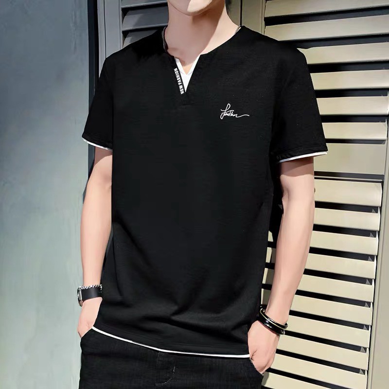 Áo Thun Nam Phối Chữ Ngực Nhiều Màu Nhiều Size Thời Trang 4YOUNG LV12 | BigBuy360 - bigbuy360.vn