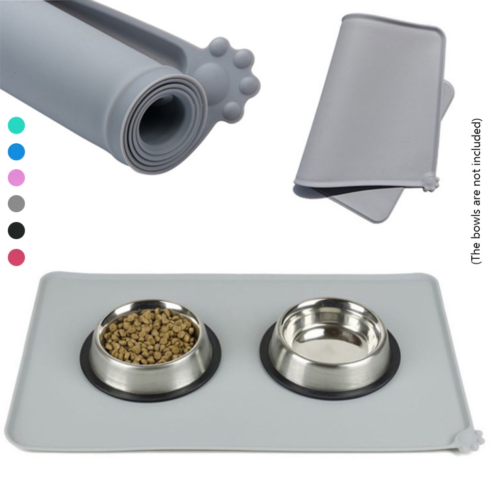 Thảm silicon lót bát ăn chống thấm nước tùy chọn màu sắc