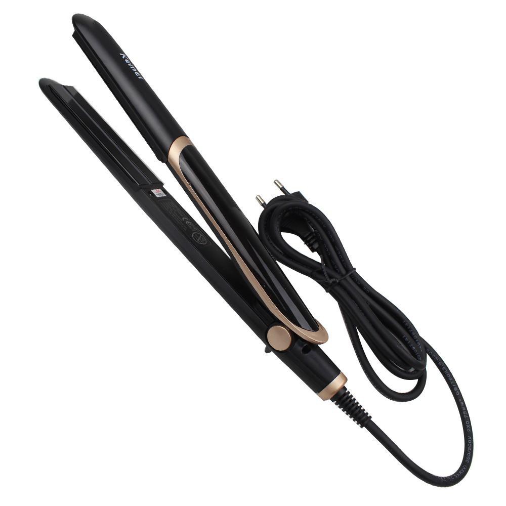 Máy Duỗi Tóc Chỉnh Nhiệt Kemei KM-2219 Cao Cấp 2 In 1