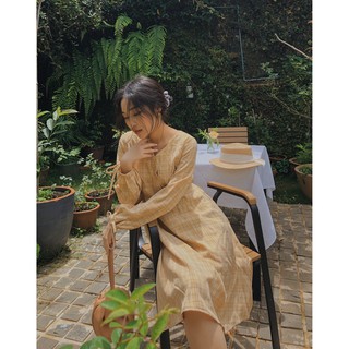 Váy xòe dáng dài cổ V VB66 1994closet