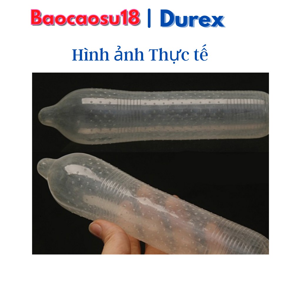 Bộ 2 Bao cao su gân gai Durex Pleasuremax 12 bao &amp; Bao cao su siêu mỏng Durex Invisible Extra Thin 10 bao.