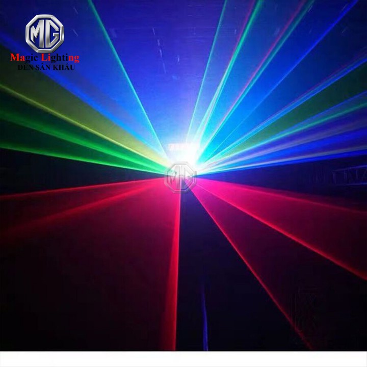 [ SALE OFF ] Đèn Laser 4 Cửa RGB - Đèn Sân Khấu tphcm