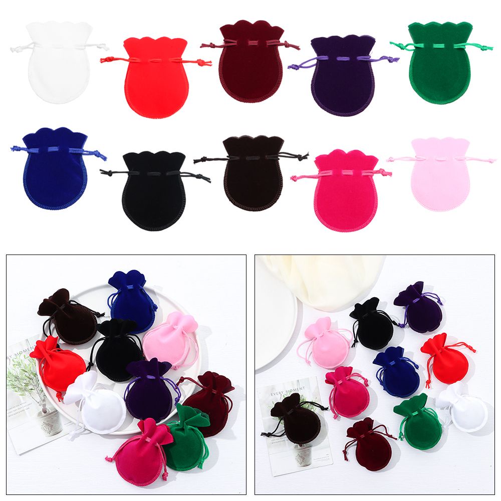 Túi Đựng Trang Sức Bằng Vải Nhung Chống Bụi Có Dây Rút Kiểu Dáng Tiện Dụng