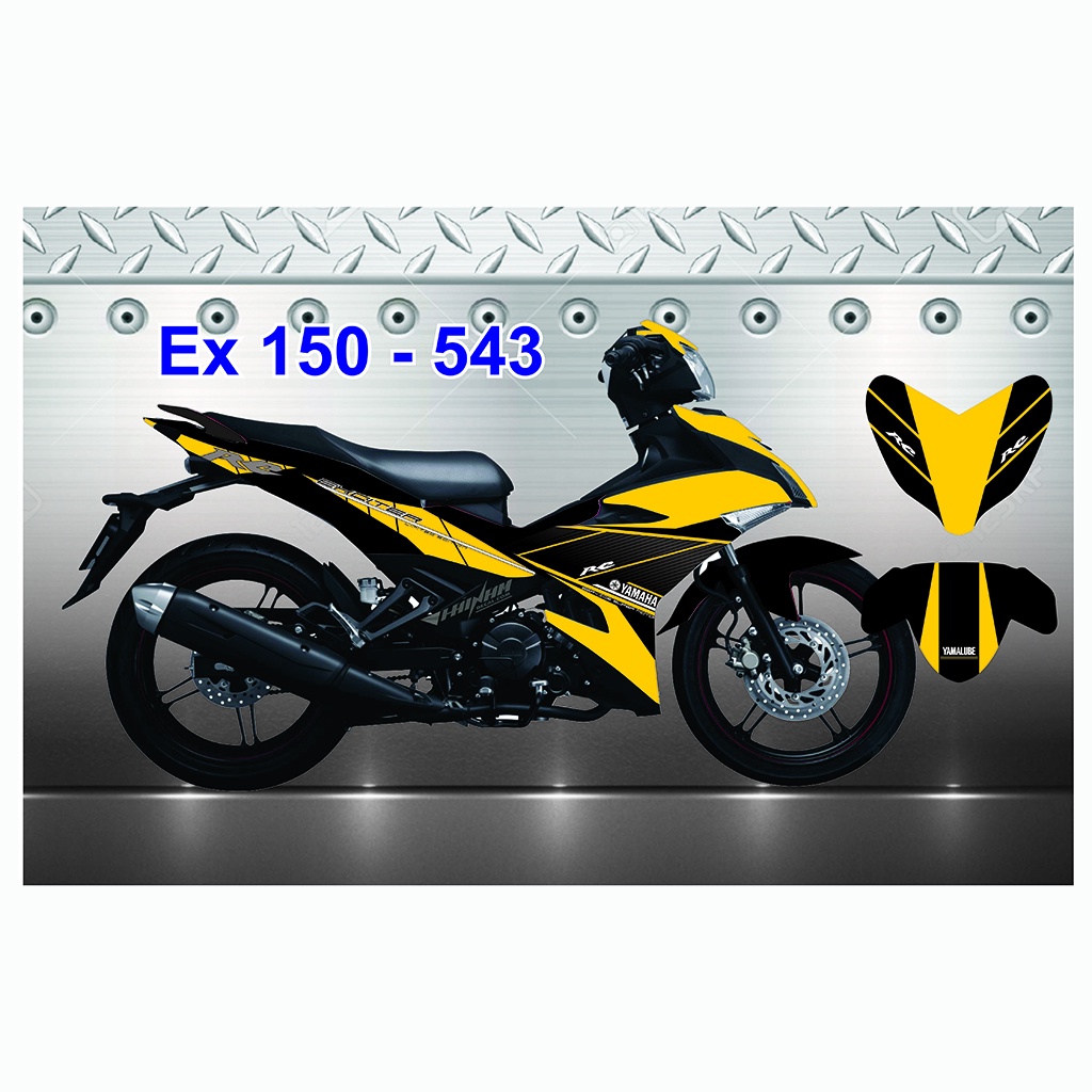 Tem Trùm Exciter 150 Vàng Đen Tổng Hợp Mẫu