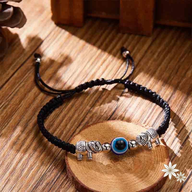 Vòng Tay Blessed Evil Mắt Quỷ May Mắn Bện Thủ Công Có Thể Điều Chỉnh Quà Tặng Cho Cặp Đôi