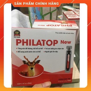(COMBO 2 HỘP)Đạm philatop  hộp 20 ống nhựa ăn ngon bồi bổ sức khỏe