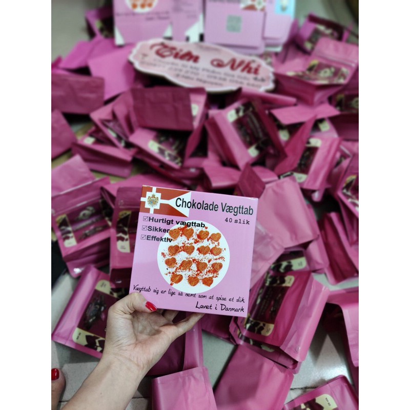 KV Beauty- Kẹo Socola Giảm Béo Đan Mạch Chokolade Vaegttab (40 viên)