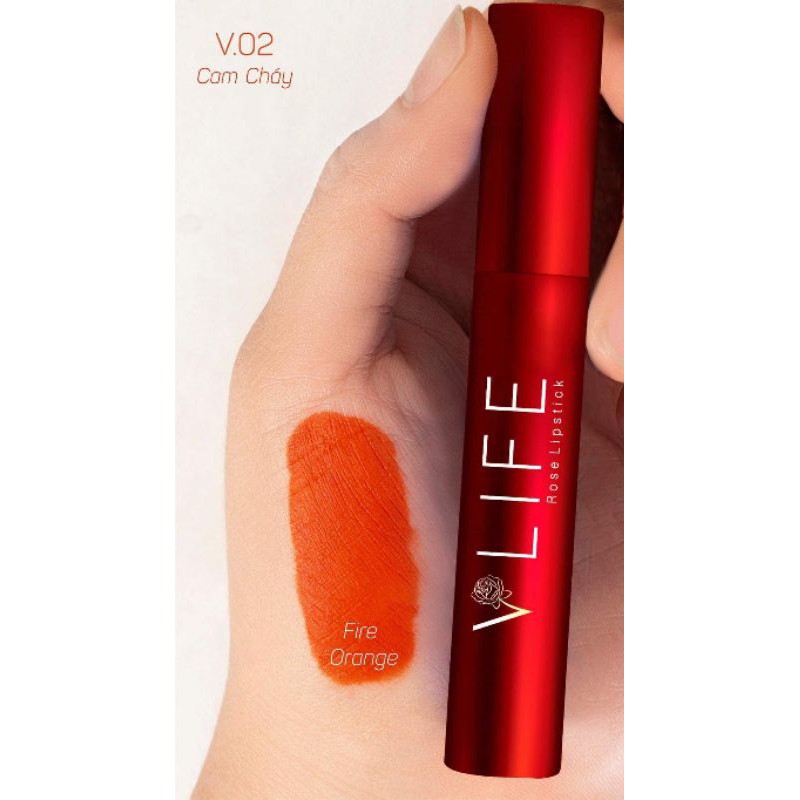 Son Kem Lỳ Vlife Rose Lipstick