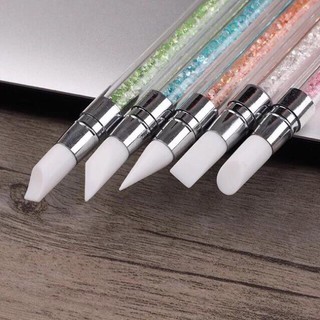 Bút nặn hoa silicon cán đá .