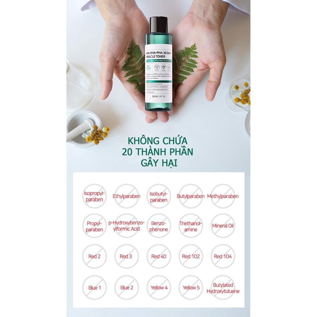 Nước Hoa Hồng Some By Mi AHA-BHA-PHA 30 Days Miracle Toner 150ml