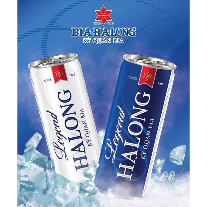 Bia Hạ Long Legend thùng 24 lon x 330ml. Lon Cao
