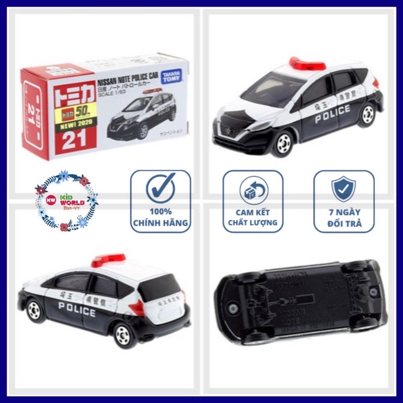 Xe mô hình Tomica Box Cảnh sát Nissan Note Police Car. MS: 865. Tỷ lệ 1:63.
