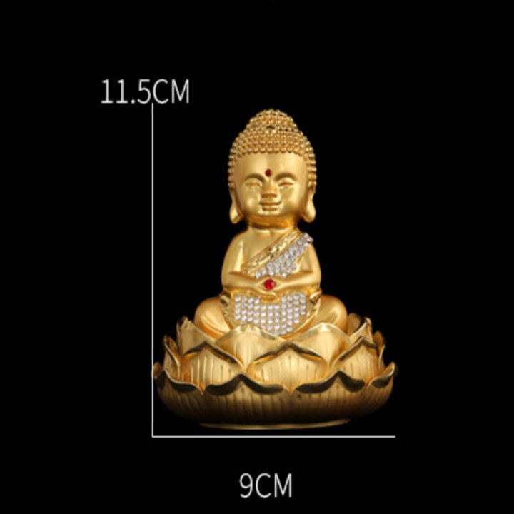 Tượng Phật đúc đồng cao cấp trang trí trên ô tô, xe hơi 72536