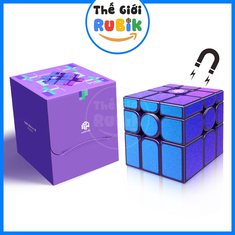 Rubik GAN Mirror M Magnetic 3x3 Có Nam Châm. Rubic Gương GAN Biến Thể Siêu Xịn Đẳng Cấp Vip Pro | Thế Giới Rubik