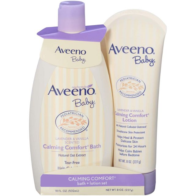 [BILL MỸ] Set sữa tắm + lotion Aveeno Calming Comfort hương Lavender