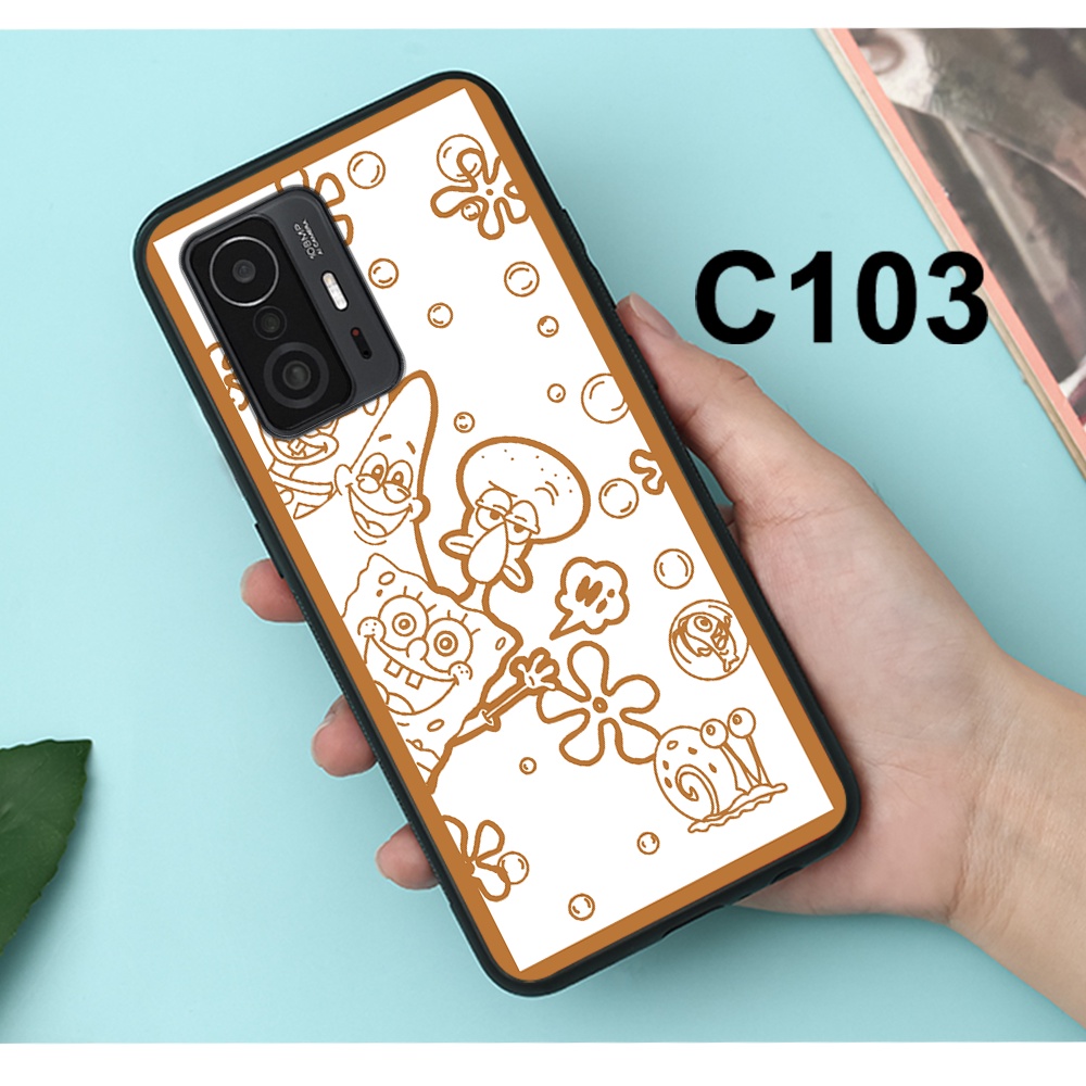 Ốp lưng Xiaomi Mi 10T Pro 5G - Mi 11T 5G - Mi 11T Pro 5G in hình Bọt Biển Và Sao Biển:SpongeBob & Patrick.Ốp xiaomi rẻ